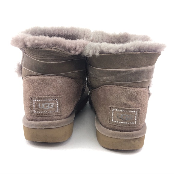 UGG Karlie Mini Sheespkin Winter Boots 7 - Picture 6 of 12